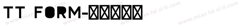 TT FORM字体转换
